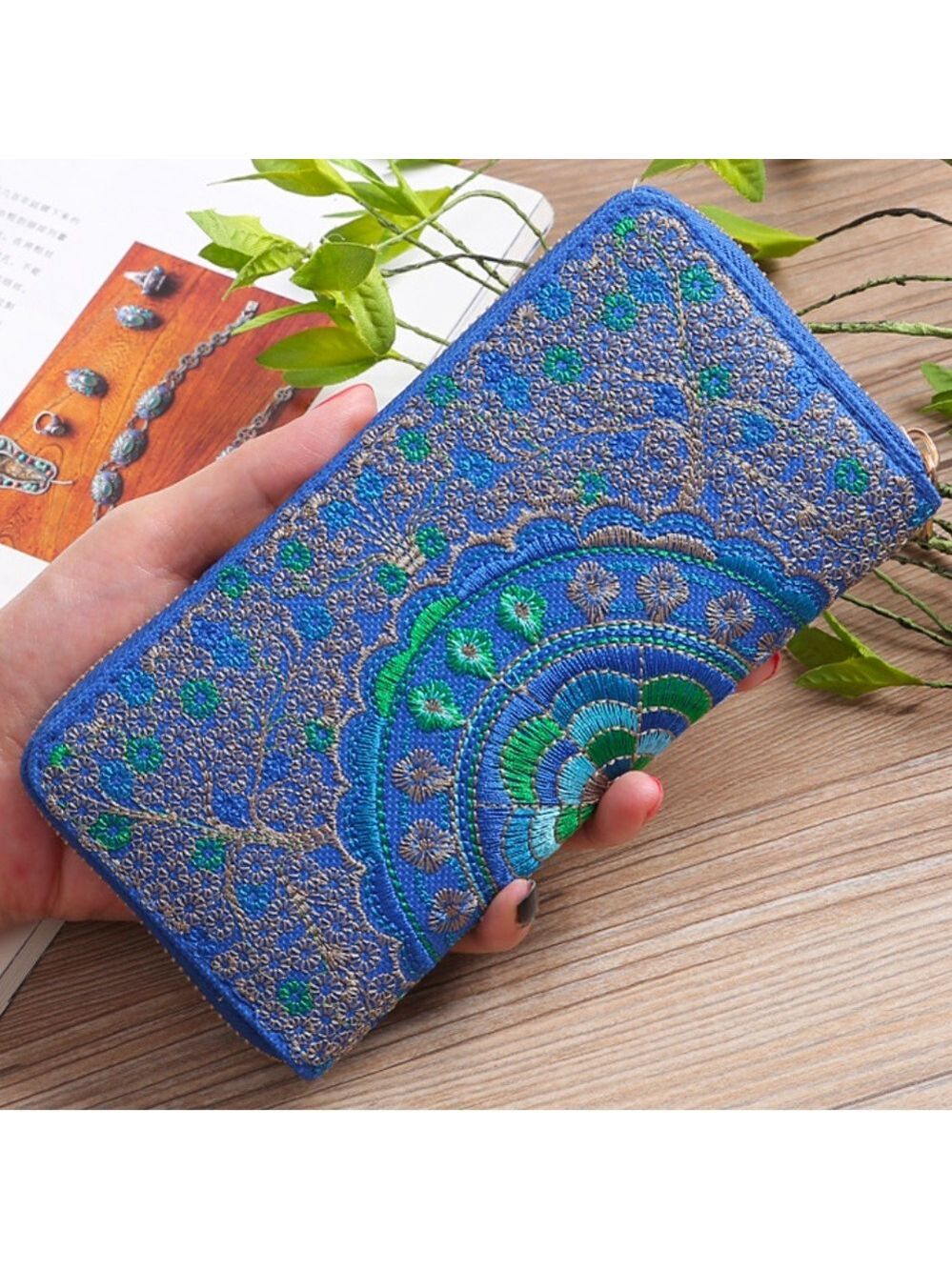 Artisan Embroidered Wallets - Colors & Styles Available - Picture 12 of 16